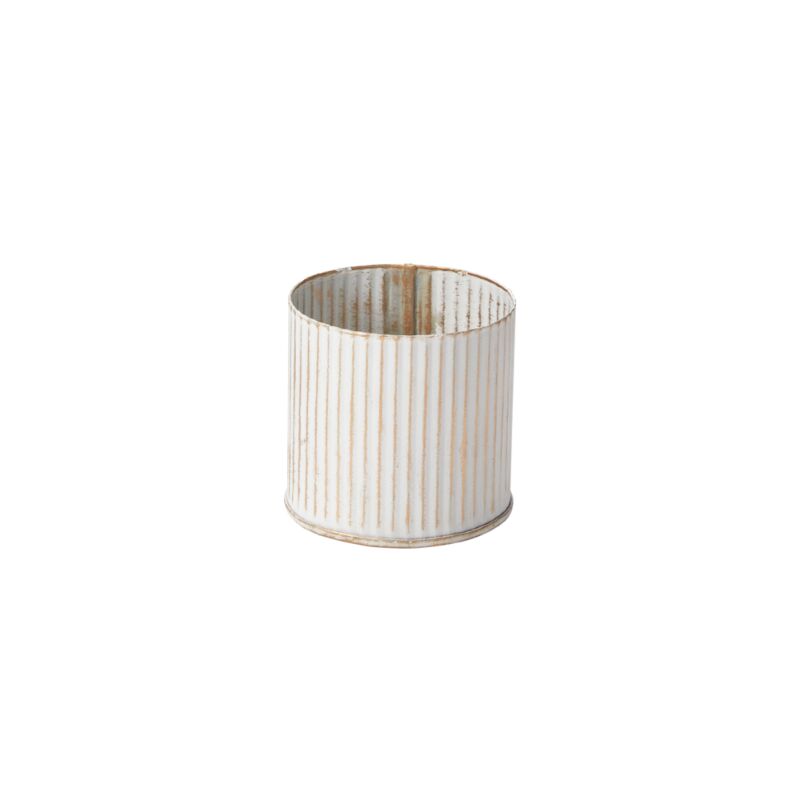 Design Shop Whitewashed Norah Vase 3"x 3", Set of 6