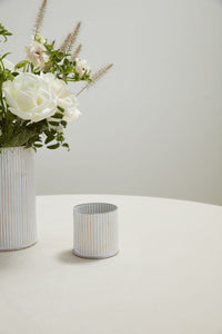 Design Shop Whitewashed Norah Vase 3"x 3", Set of 6