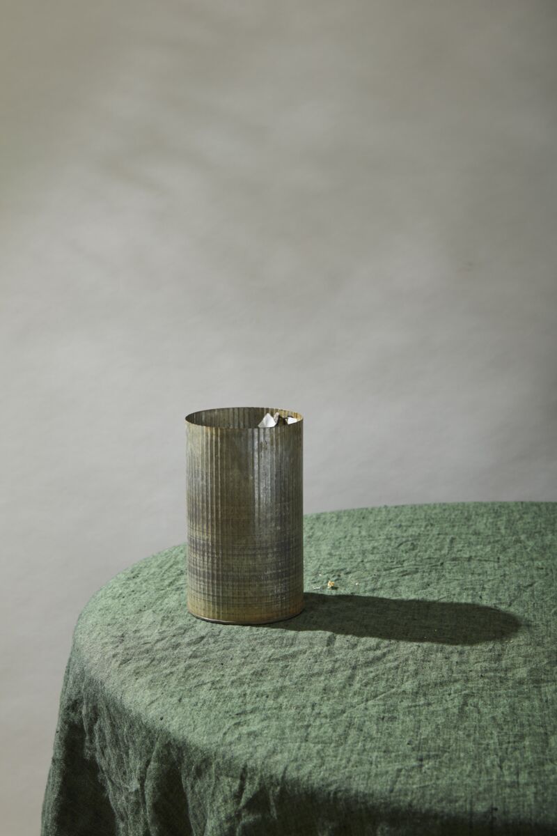 Design Shop Silver Norah Collection Vase, 4.5" X 7.5".