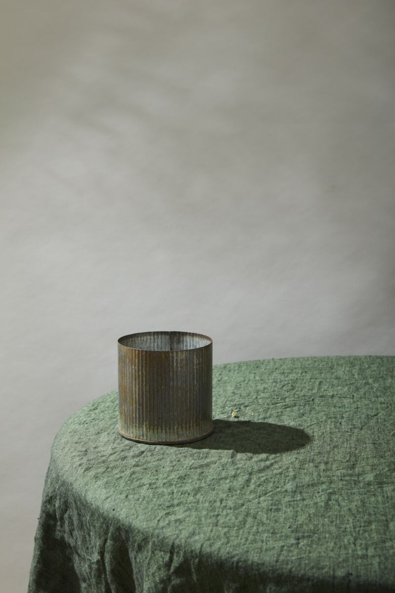 Design Shop Silver Norah Collection Pot, 5" X 5".