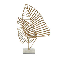 Design Shop  Gold Metal Leaf Sculpture