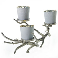 Design Shop Silver Wildwood Branch, 22" X 11.13"