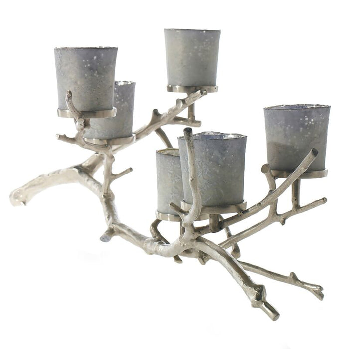 Design Shop Silver Wildwood Branch, 40.5" X 13.5"