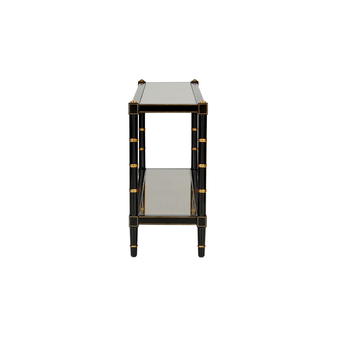 Chelsea House Conner Cane Console - Black