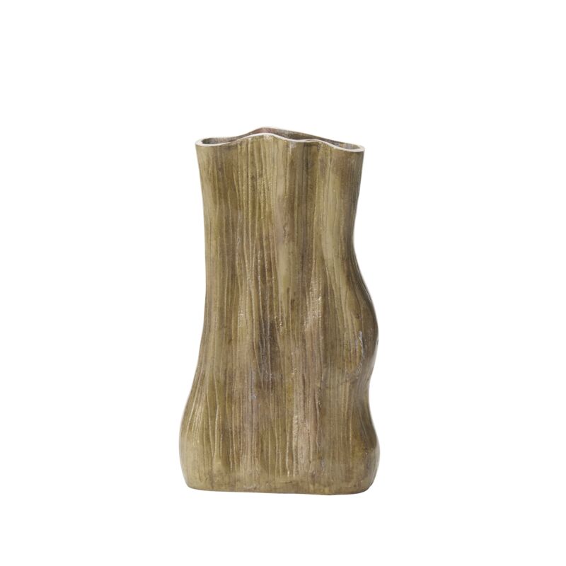 Design Shop Antique-Gold Dali Vase, 6.5" X 11.5".