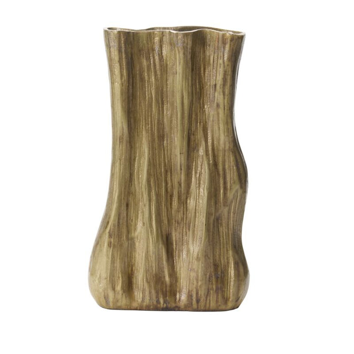 Design Shop Antique-Gold Dali Vase, 7.75" X 14.5".