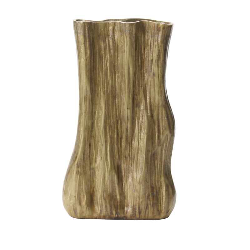 Design Shop Antique-Gold Dali Vase, 7.75" X 14.5".