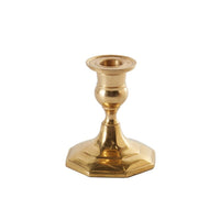 Design Shop Gold Antique Candlestick, 3.25" X 3.5", Set of 2.