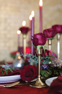 Design Shop Gold Antique Candlestick, 3.25" X 6", Set of 2.