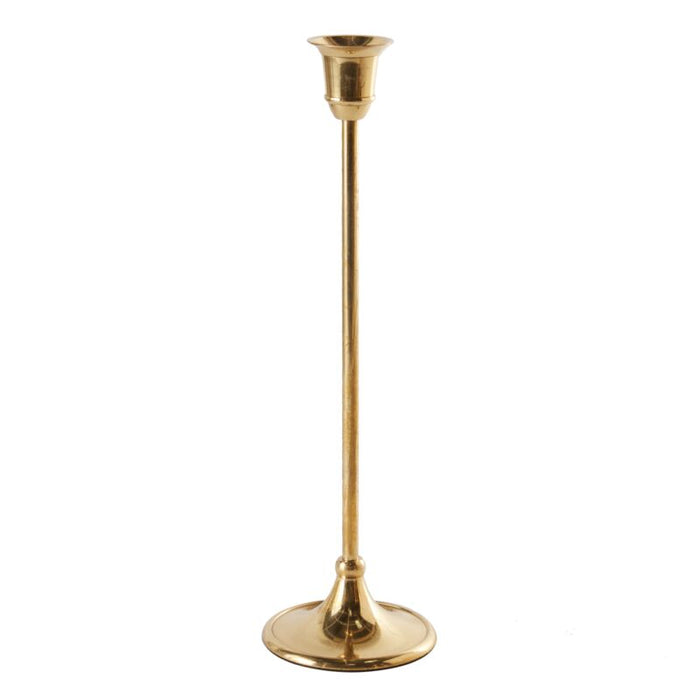 Design Shop Gold Antique Candlestick, 3.25" X 11", Set of 2.