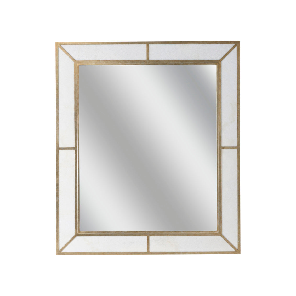 Chelsea House Madison Marbleized Mirror - Nickel