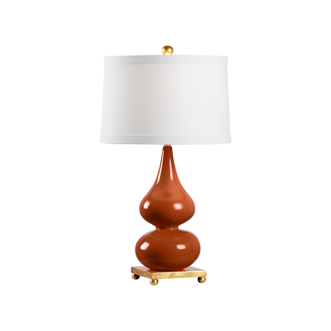 Wildwood Whitney Lamp - Dark Autumn Orange