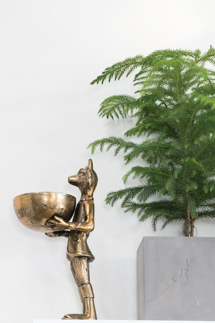 Design Shop Antique-Gold E+E Eloise Dish Stand Eloise, 6" X 12". Serving Fox.