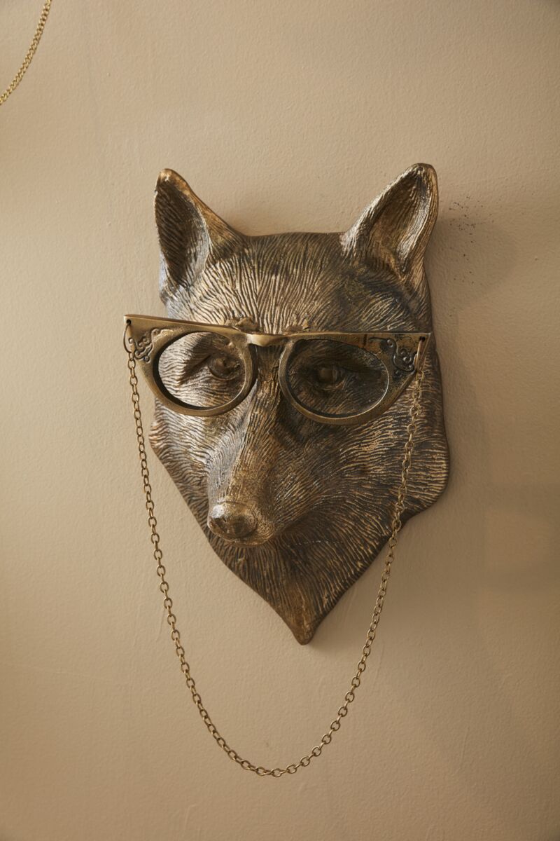Design Shop Antique-Gold E+E Emerson Wall Mount Eloise, 10" X 15.5". Bespeckled Fox.