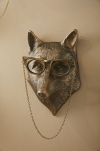 Design Shop Antique-Gold E+E Emerson Wall Mount Eloise, 10" X 15.5". Bespeckled Fox.