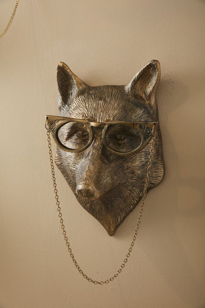 Design Shop Antique-Gold E+E Emerson Wall Mount Eloise, 10" X 15.5". Bespeckled Fox.