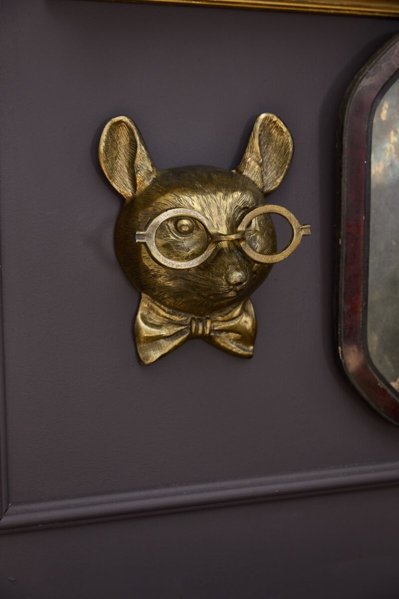 Design Shop Antique-Gold E+E Emerson Wall Mount Louie, 8.25" X 10.5".
