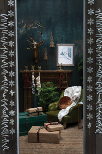 Design Shop Antique-Gold E+E Wall Mount Frankie, 13" X 47". Pipe-smoking Buck.