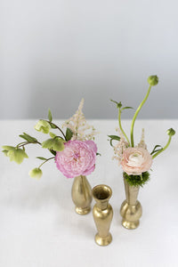 Design Shop Henna Budvase Set of 3 - 2"x 6"