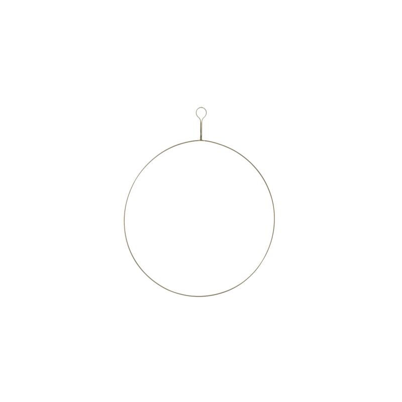 Design Shop Gold Brass Wreath Ring, 0.25" X 14".