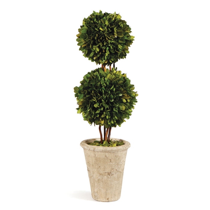 Design Shop Boxwood Double Sphere Topiary 20"