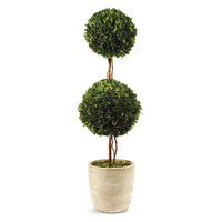 Design Shop Boxwood Double Sphere Topiary 28"