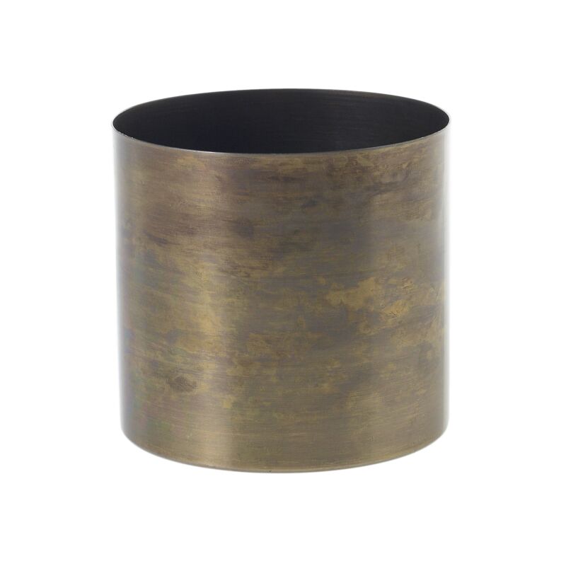 Design Shop Bronze Lincoln Collection Pot, 4.25" X 4".