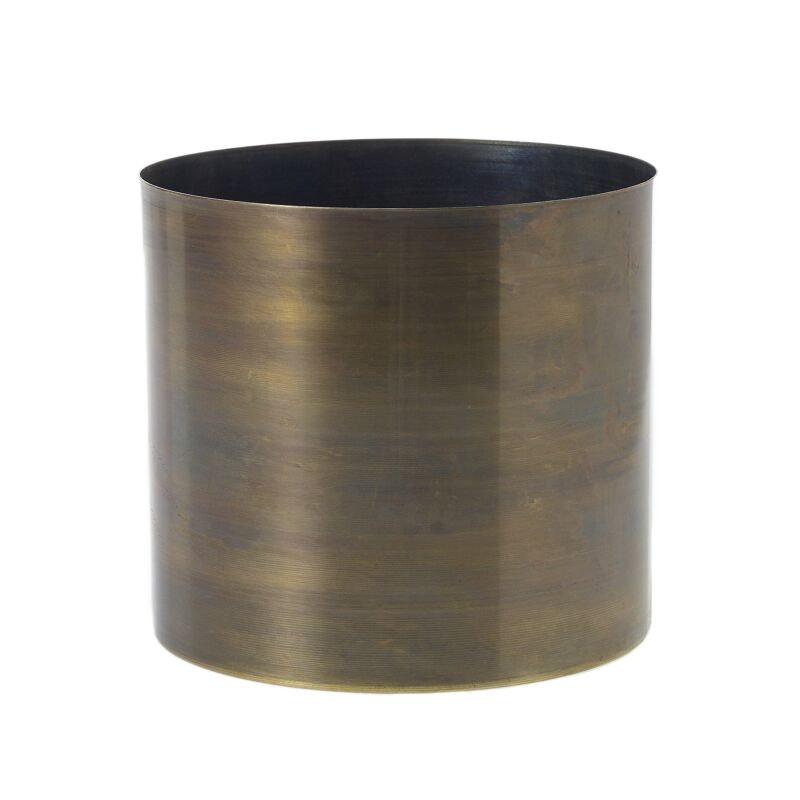 Design Shop Bronze Lincoln Collection Pot, 6.5" X 6".