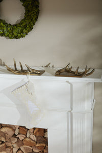 Design Shop Antler Stocking Holder Set of 2 - 13"x 9"x 4.75"
