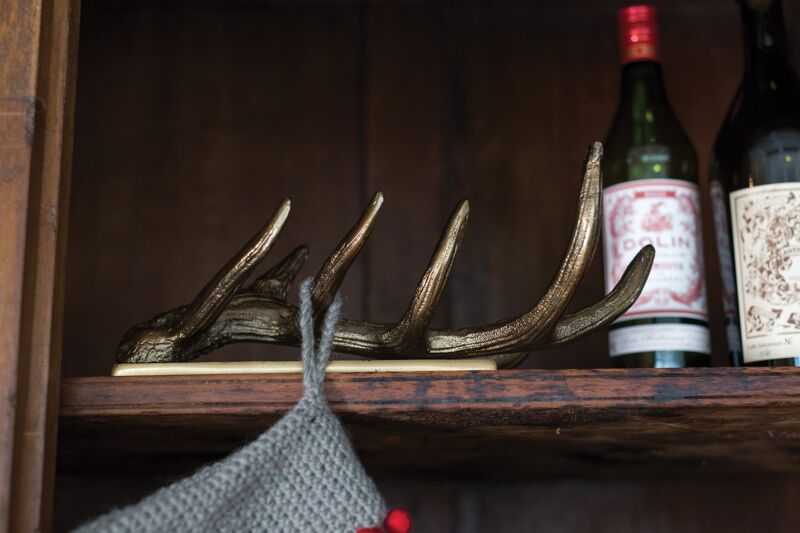 Design Shop Antler Stocking Holder Set of 2 - 13"x 9"x 4.75"
