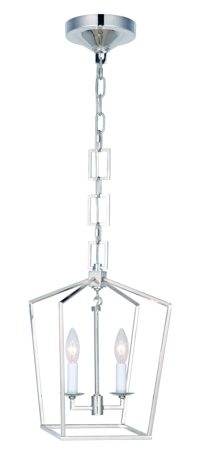Elegant Lighting - 1512D9PN - Two Light Pendant - Denmark - Polished Nickel