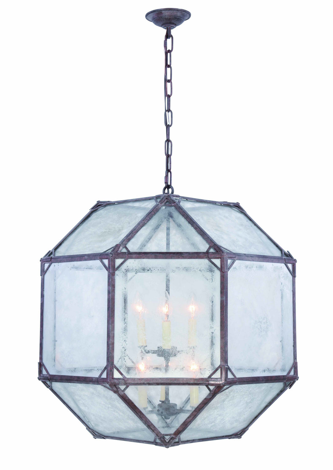 Elegant Lighting - 1514D24SR - Six Light Chandelier - Gordon - Saddle Rust