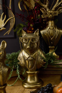 Design Shop Antique-Gold E+E Bust Collection Eloise, 7" X 14".