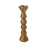 Design Shop Antique-Gold Newark Candleholder, 4.5" X 17.75".