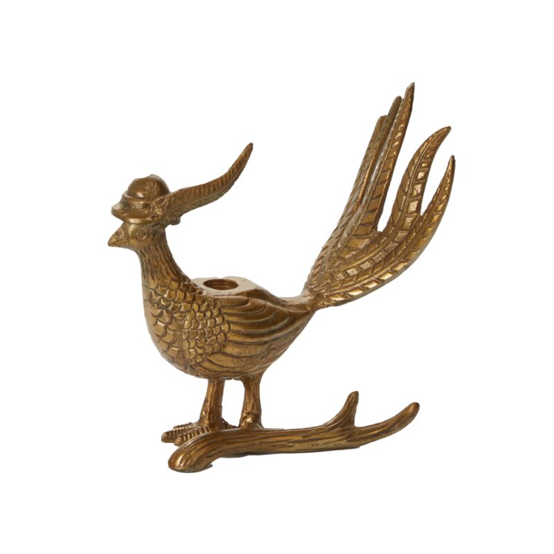 Design Shop E+E Pheasant Candlestick Avery 8.25"x 4.25"x 8.25"