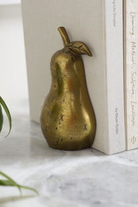 Design Shop Golden Pear Bookend Set of 2 - 5"x 4.75"x 7.5"