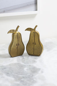 Design Shop Golden Pear Bookend Set of 2 - 5"x 4.75"x 7.5"