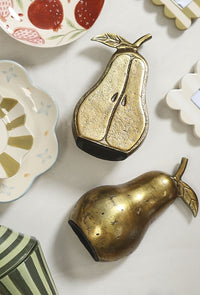 Design Shop Golden Pear Bookend Set of 2 - 5"x 4.75"x 7.5"