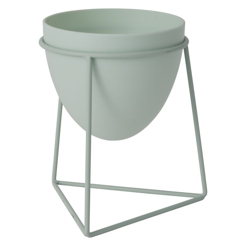 Design Shop Green Kelly Plant Stand, 8" X 8.75".