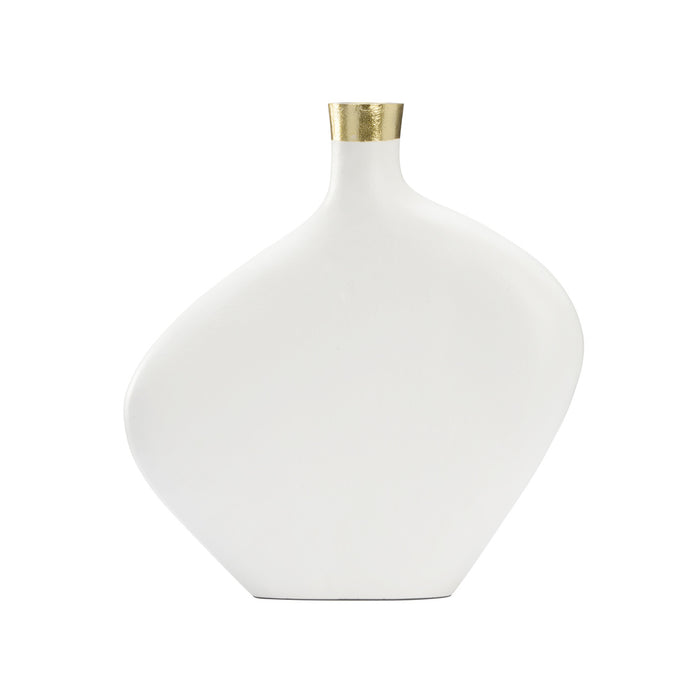 Chelsea House Asymmetric Vase - White (Lg)