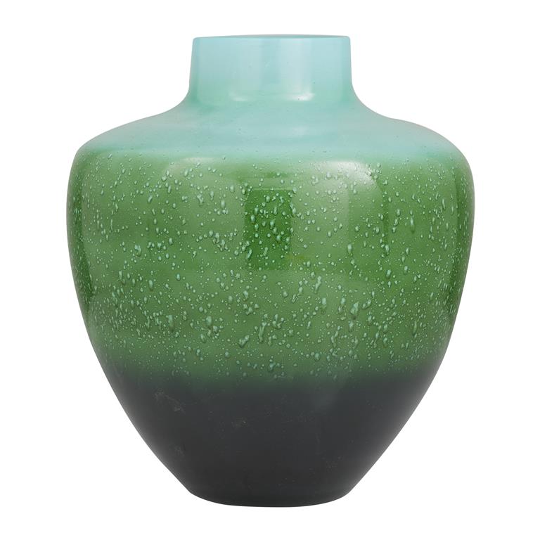 Design Shop  Green Glass Handmade Vase