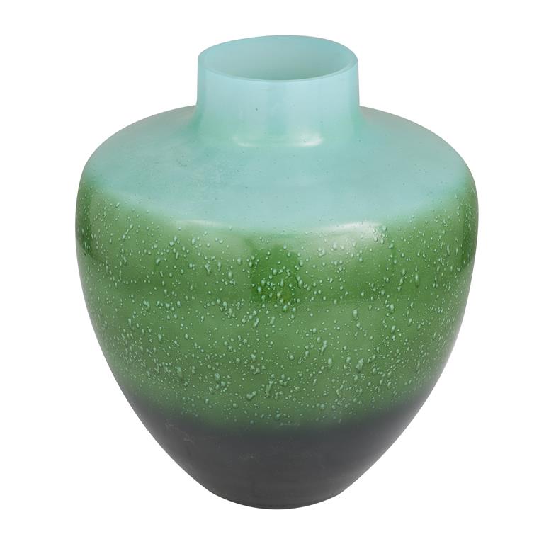 Design Shop  Green Glass Handmade Vase