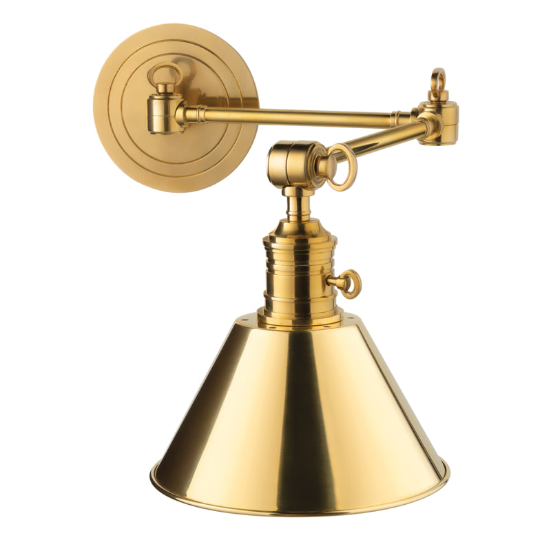 Hudson Valley - 8322-AGB - One Light Wall Sconce - Garden City - Aged Brass