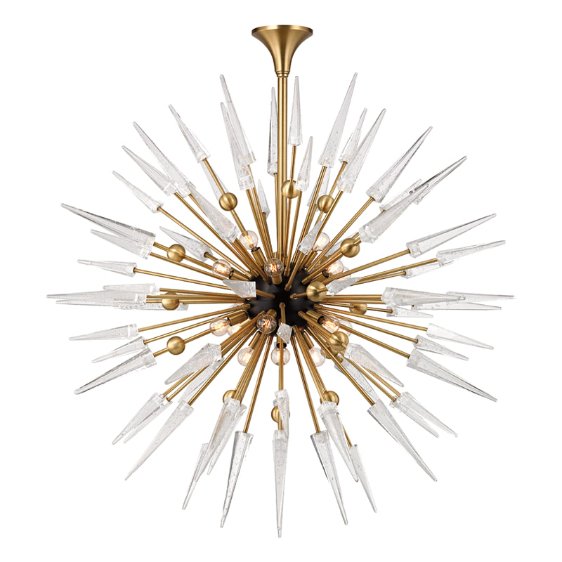 Hudson Valley - 9048-AGB - 18 Light Chandelier - Sparta - Aged Brass