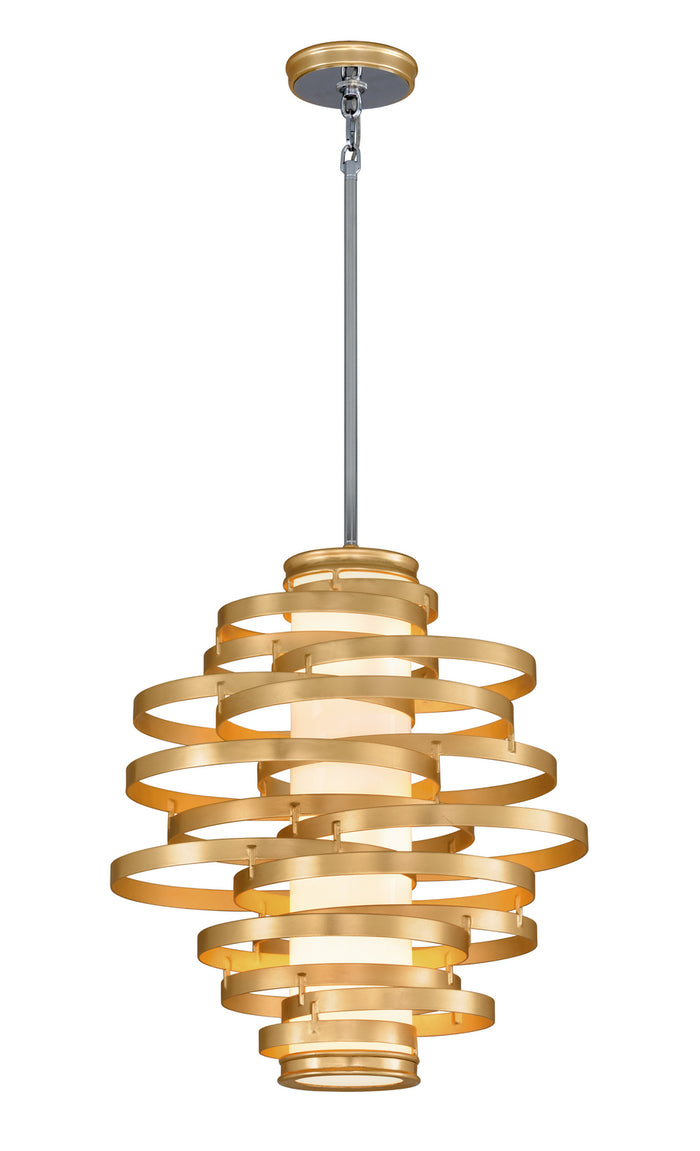 Corbett Lighting LED Chandelier from the Vertigo collection in Gold Leaf finish