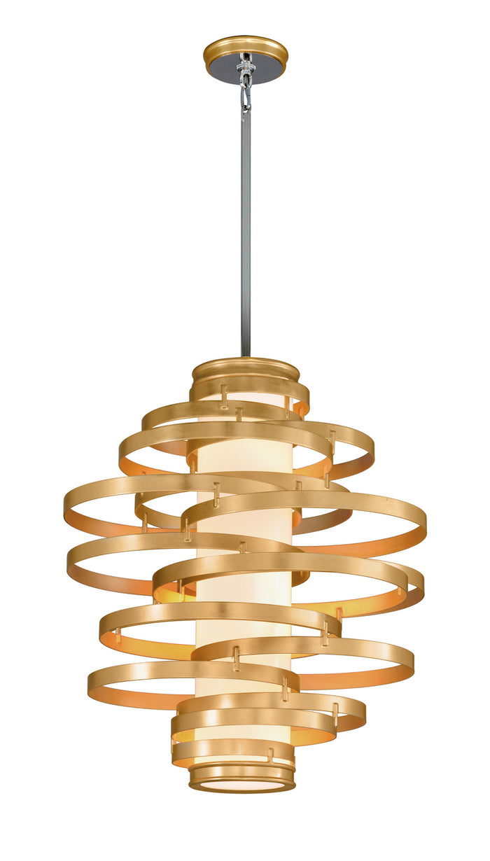 Corbett Lighting LED Chandelier from the Vertigo collection in Gold Leaf finish