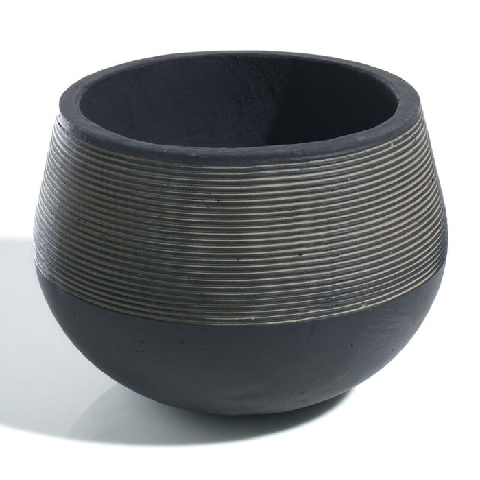 Design Shop Black Revolution Planter, 13.75" X 10.25".