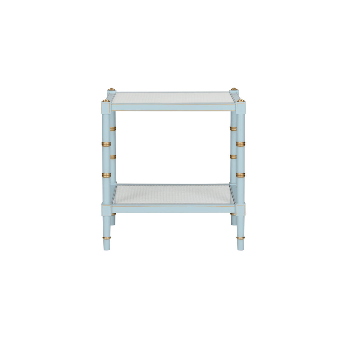 Chelsea House Conner Cane End Table - Blue