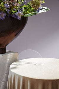 Design Shop Clear Nouvelle Tabletop Sign, 9" X 4.5", Set of 2.
