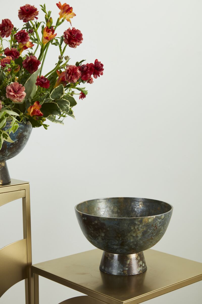 Design Shop Bronze Edinburgh Compote, 9" X 6".